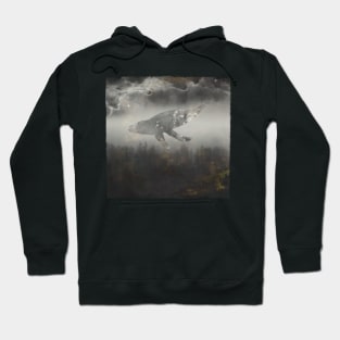 Dream Space - Whale over Forest Hoodie